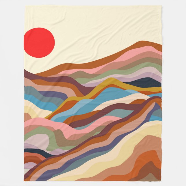 Earthen Majesty Fleece Blanket (Front)