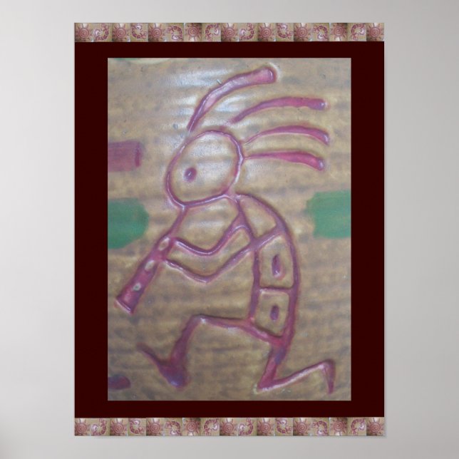Earthenware Kokopelli Poster (Front)
