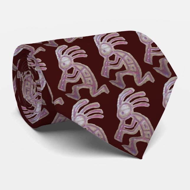 Earthenware Kokopelli Tie (Rolled)