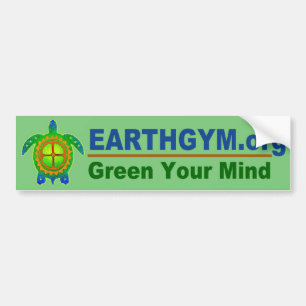 EarthGym.org Bumpersticker--Green Bumper Sticker