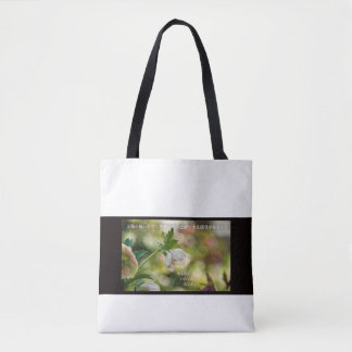 Earthlight and Healing Japanese Flowers and Poetry Tote Bag