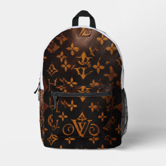 "Earthly Elegance Brown Designer Tote"  Printed Backpack