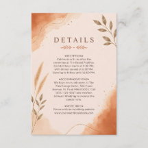 Earthly Modern Botanical Terracotta Wedding Detail