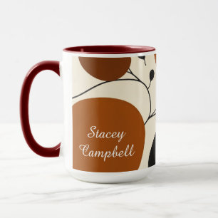 Earthly Silhouette Abstract Minimalist Mug