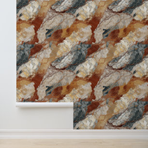 Earthly Tone Marble Pattern Wallpaper