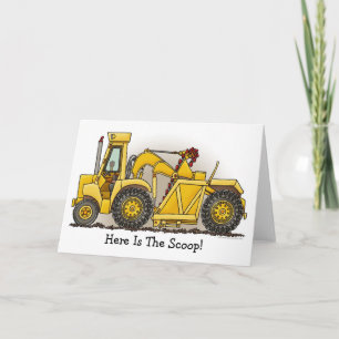 Earthmover Construction Note Card