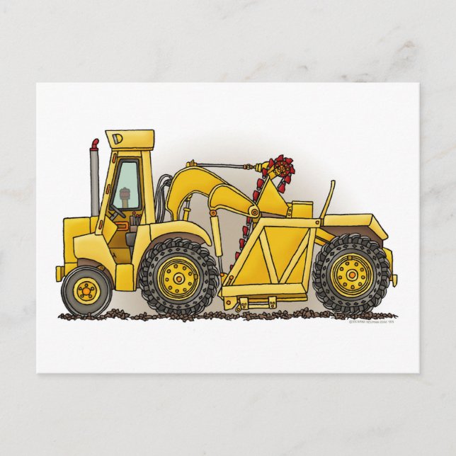 Earthmover Construction Post Card (Front)