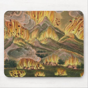 Earthquake and Eruption of the Mountain of Asama-y Mouse Mat