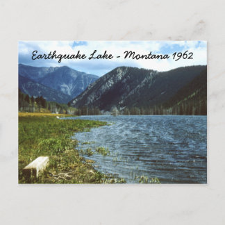Earthquake Lake 1962 Montana Postcard
