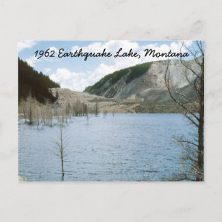 Earthquake Lake 1962 Montana Postcard