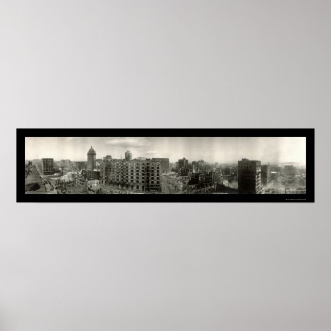 Earthquake Ruins SF Photo 1906 Poster (Front)