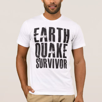 Earthquake Survivor - Black T-Shirt