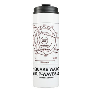 Earthquake Watchers Know Their P-Waves S-Waves Thermal Tumbler