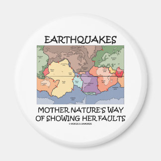 Earthquakes Mother Nature's Way Showing Faults Magnet