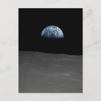 Earthrise Famous Image from the Moon Postcard