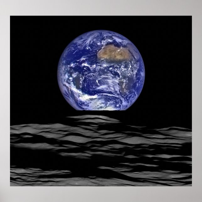 Earthrise From The Farside Of The Moon Poster (Front)
