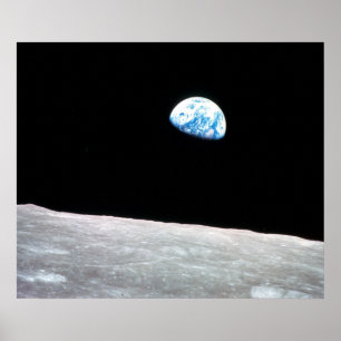 Earthrise - The Lunar Perspective Poster