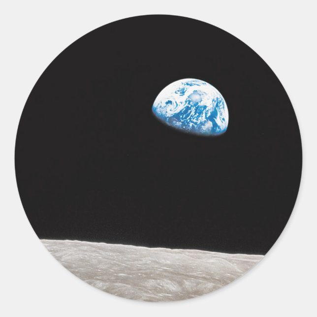 Earthrise William Anders Classic Round Sticker (Front)