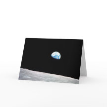 Earthrise:with quote-- Shot from Apollo 8