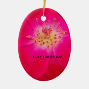 Earth's an Illusion Ceramic Tree Decoration