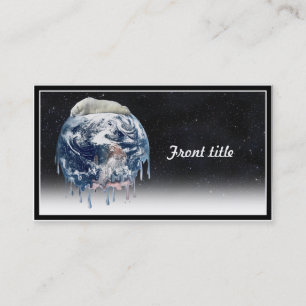 Earth's Bear Hug (w/Half Universe Background) Business Card