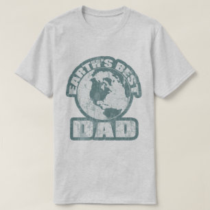Earths Best Dad Blue T-Shirt
