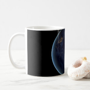 Earth's City Lights At Night Coffee Mug