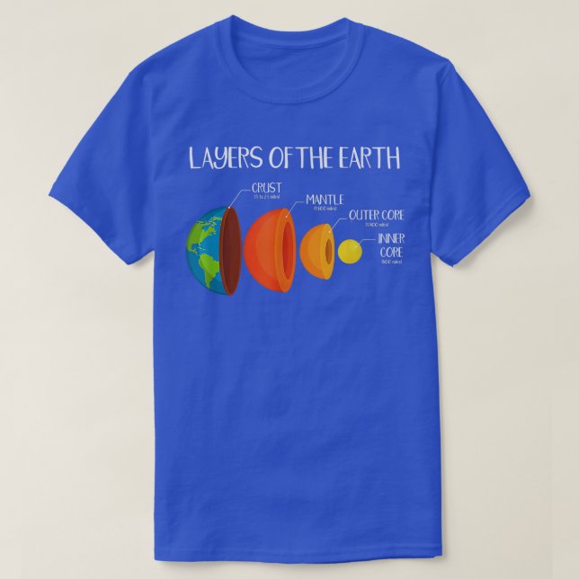 Earths Crust Art Layerss Of The Earths Science 501 T-Shirt (Design Front)