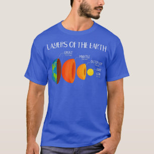 Earths Crust Art Layerss Of The Earths Science 501 T-Shirt