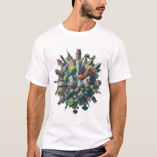 Earth's curvature T-Shirt (Front)