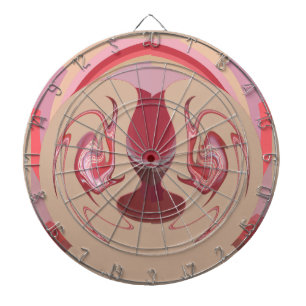 Earth's Embers: Textured Tapestry of Africa Dartboard