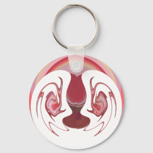 Earth's Embers: Textured Tapestry of Africa Key Ring