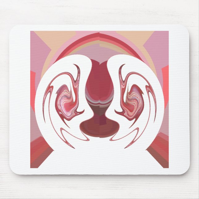 Earth's Embers: Textured Tapestry of Africa Mouse Mat (Front)