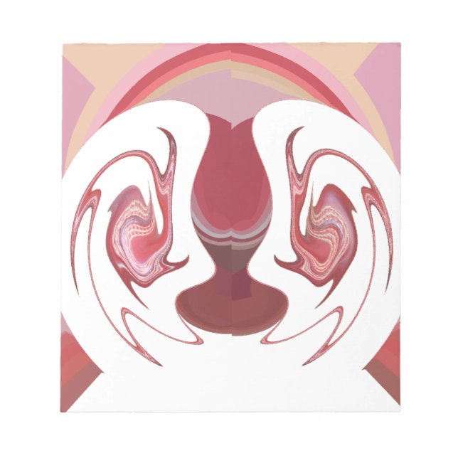 Earth's Embers: Textured Tapestry of Africa Notepad (Front)