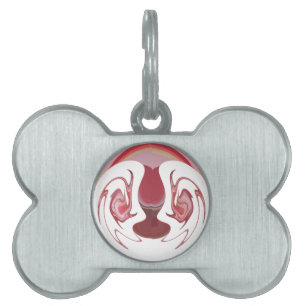 Earth's Embers: Textured Tapestry of Africa Pet ID Tag
