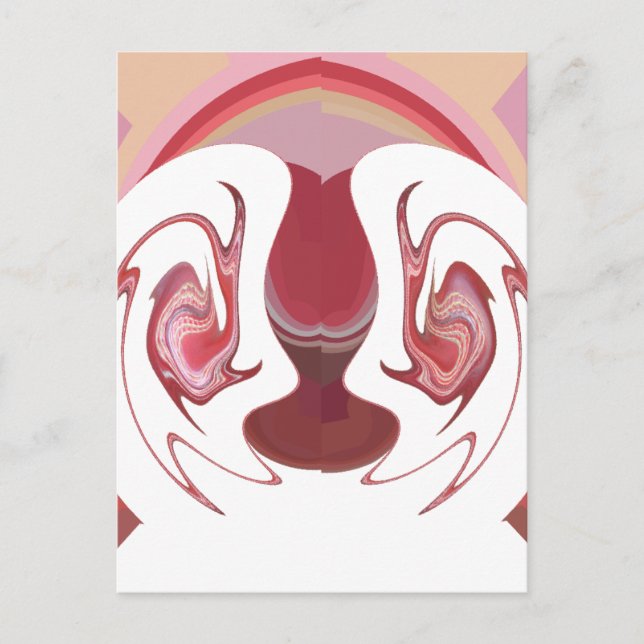 Earth's Embers: Textured Tapestry of Africa Postcard (Front)