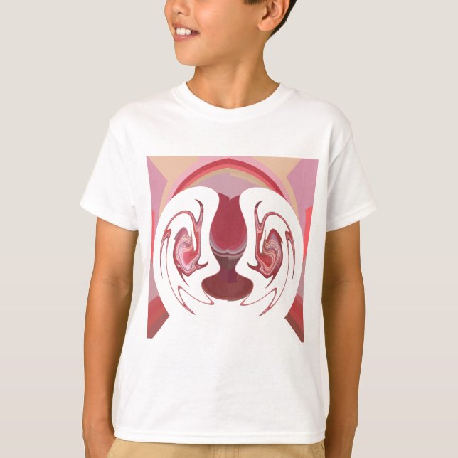 Earth's Embers: Textured Tapestry of Africa T-Shirt (Front)