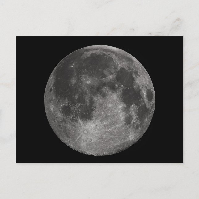 Earth's Full Moon Postcard (Front)