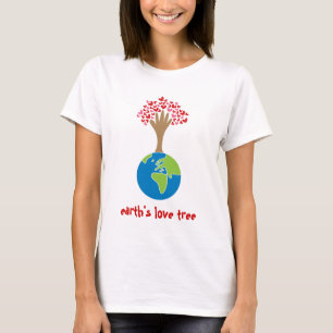 Earth's Hand and Love Tree Fun Custom Gift T-shirt