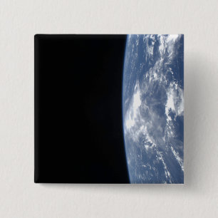 Earth's horizon and the blackness of space 2 15 cm square badge