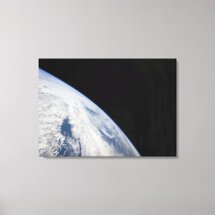 Earth's horizon and the blackness of space 2 canvas print