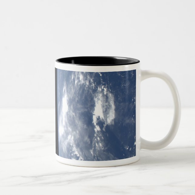Earth's horizon and the blackness of space 2 Two-Tone coffee mug (Right)