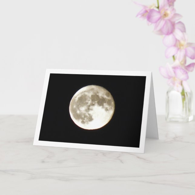 Earth's Moon Landscape Card (Orchid)