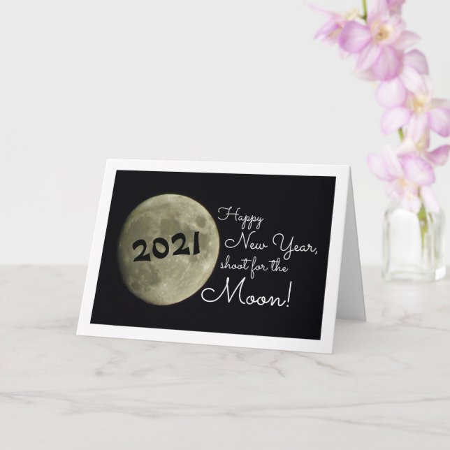 Earth's Moon Landscape Card (Orchid)