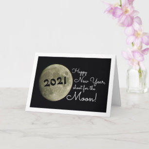 Earth's Moon Landscape Card