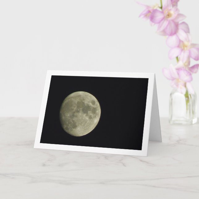 Earth's Moon Landscape Card (Orchid)