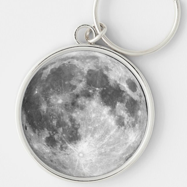 EARTH'S MOON (solar system) ~ Key Ring (Front)
