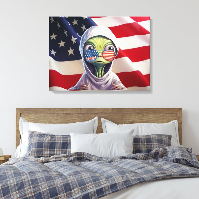 Earth's Newest Citizen  Canvas Print (Insitu(Bedroom))