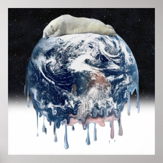 Earth's Polar Bear Hug Poster