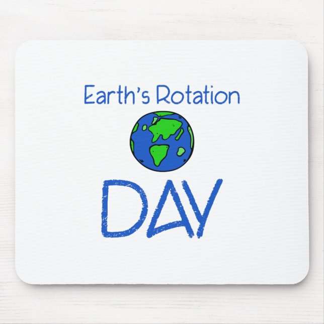Earths Rotation Day Mouse Mat (Front)